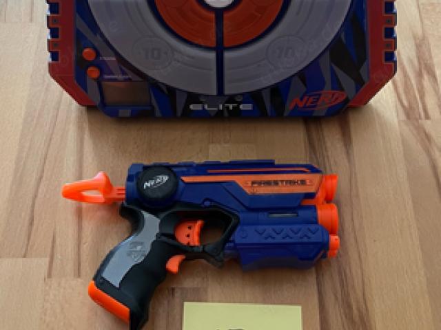 Nerf Set - Zielscheibe + Pistole " Firestrike " - 1